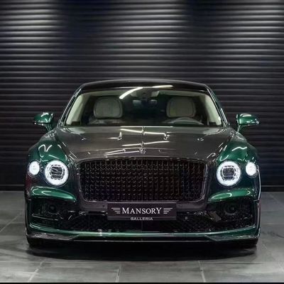 बेंटले फ्लाइंग स्पर कार्बन फाइबर बॉडी किट फ्लाइंग स्पर अपग्रेड MANSORY शैली फ्रंट लिप डिफ्यूज़र स्पोइलर हुड बॉडी किट