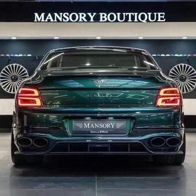 बेंटले फ्लाइंग स्पर कार्बन फाइबर बॉडी किट फ्लाइंग स्पर अपग्रेड MANSORY शैली फ्रंट लिप डिफ्यूज़र स्पोइलर हुड बॉडी किट