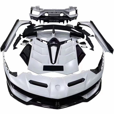 Lamborghini Aventador LP700 LP720 कार्बन फाइबर बॉडी किट के लिए Aventador अपग्रेडेड SVJ स्टाइल फ्रंट और रियर बम्पर स्पोइलर बॉडी किट