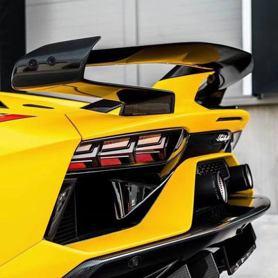 Lamborghini Aventador LP700 LP720 कार्बन फाइबर बॉडी किट के लिए Aventador अपग्रेडेड SVJ स्टाइल फ्रंट और रियर बम्पर स्पोइलर बॉडी किट