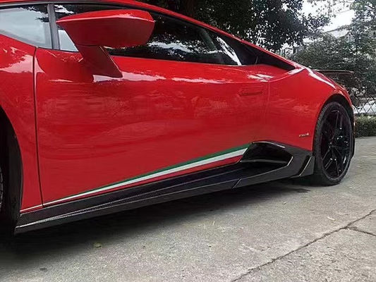 लैम्बोर्गिनी LP580 LP610 कार्बन फाइबर बॉडी किट LP580 LP610 अपग्रेडेड MSY स्टाइल फ्रंट लिप डिफ्यूज़र स्पोइलर साइड स्कर्ट के लिए