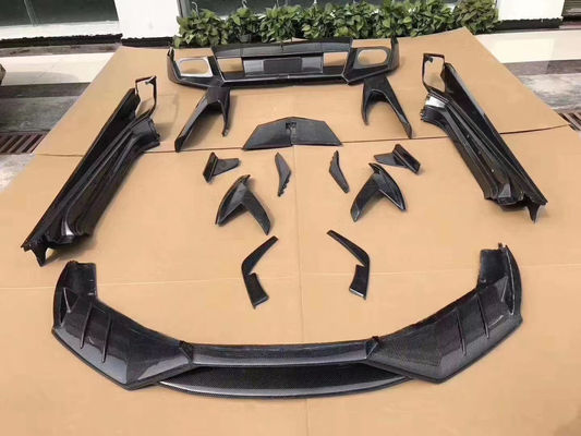 लैम्बोर्गिनी LP580 LP610 कार्बन फाइबर बॉडी किट LP580 LP610 अपग्रेडेड MSY स्टाइल फ्रंट लिप डिफ्यूज़र स्पोइलर साइड स्कर्ट के लिए