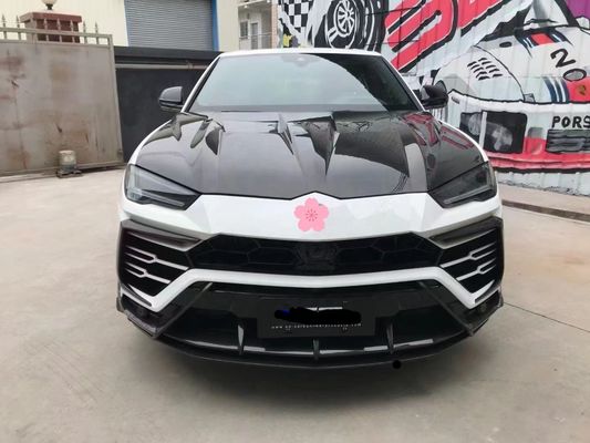 लैंबॉर्गिनी URUS कार्बन फाइबर बॉडी किट के लिए Urus अपग्रेड शीर्ष शैली कार्बन फाइबर फ्रंट लिप डिफ्यूज़र स्पोइलर हुड वाइडबडी किट