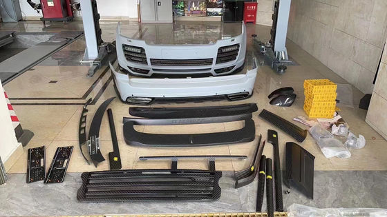 ब्लैक रेंज रोवर बॉडीकिट 240 मिमी कार्बन फाइबर वाइडबॉडी किट 2019-