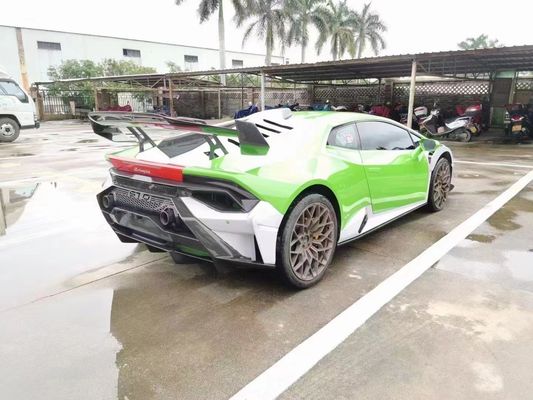 लेम्बोर्गिनी हुराकान LP580 LP610 के लिए STP कार्बन फाइबर बॉडी किट कार्बन फाइबर फ्रंट और रियर बंपर स्पोइलर हुड