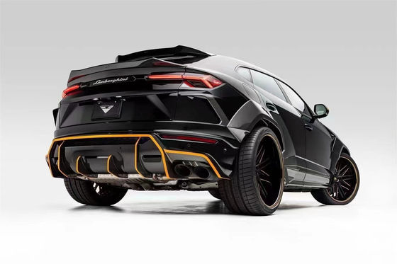 Lamborghini Urus कार्बन फाइबर बॉडी किट के लिए Urus अपग्रेडेड वीओआरएस स्टाइल कार्बन फाइबर फ्रंट लिप डिफ्यूज़र स्पोइलर हुड के साथ वाइड-बॉडी