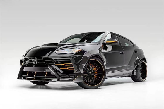 Lamborghini Urus कार्बन फाइबर बॉडी किट के लिए Urus अपग्रेडेड वीओआरएस स्टाइल कार्बन फाइबर फ्रंट लिप डिफ्यूज़र स्पोइलर हुड के साथ वाइड-बॉडी