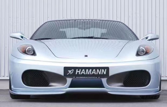 फ़ेरारी F430 बॉडी किट के लिए F430 अपग्रेडेड HAMANN स्टाइल फ्रंट फावड़ा डिफ्यूज़र स्पोइलर साइड स्कर्ट F430 कार्बन फाइबर बॉडी किट