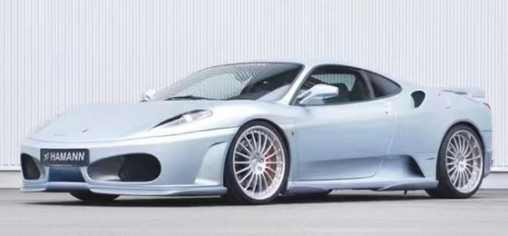 फ़ेरारी F430 बॉडी किट के लिए F430 अपग्रेडेड HAMANN स्टाइल फ्रंट फावड़ा डिफ्यूज़र स्पोइलर साइड स्कर्ट F430 कार्बन फाइबर बॉडी किट