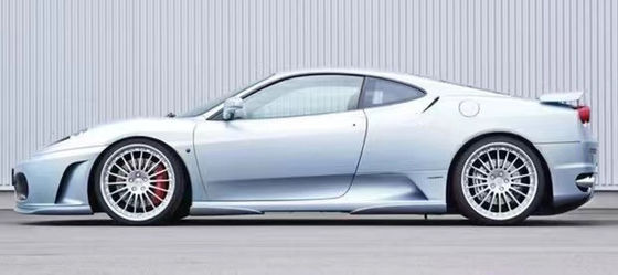 फ़ेरारी F430 बॉडी किट के लिए F430 अपग्रेडेड HAMANN स्टाइल फ्रंट फावड़ा डिफ्यूज़र स्पोइलर साइड स्कर्ट F430 कार्बन फाइबर बॉडी किट