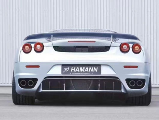 फ़ेरारी F430 बॉडी किट के लिए F430 अपग्रेडेड HAMANN स्टाइल फ्रंट फावड़ा डिफ्यूज़र स्पोइलर साइड स्कर्ट F430 कार्बन फाइबर बॉडी किट