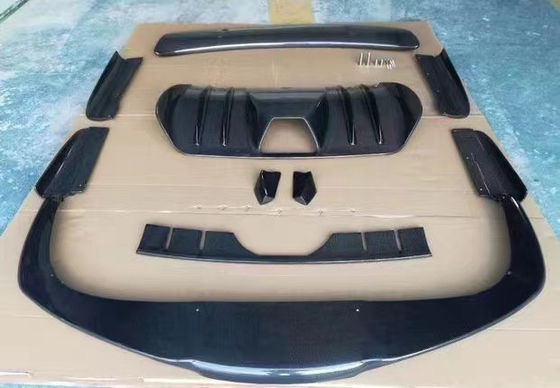 फ़ेरारी F430 बॉडी किट के लिए F430 अपग्रेडेड HAMANN स्टाइल फ्रंट फावड़ा डिफ्यूज़र स्पोइलर साइड स्कर्ट F430 कार्बन फाइबर बॉडी किट
