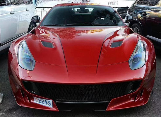 फेरारी F12 कार्बन फाइबर हुड के लिए F12 अपग्रेड TDF स्टाइल कार्बन फाइबर हुड बॉडी किट