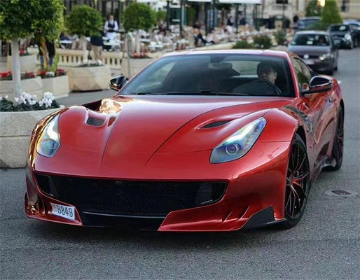 फेरारी F12 कार्बन फाइबर हुड के लिए F12 अपग्रेड TDF स्टाइल कार्बन फाइबर हुड बॉडी किट