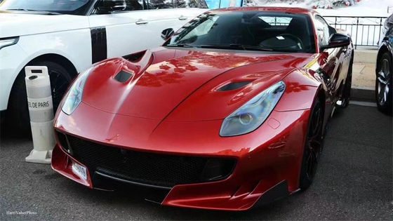 फेरारी F12 कार्बन फाइबर हुड के लिए F12 अपग्रेड TDF स्टाइल कार्बन फाइबर हुड बॉडी किट