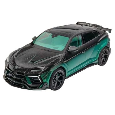 280 मिमी लेम्बोर्गिनी बॉडी किट URUS MSY स्टाइल फ्रंट एंड रियर बंपर स्पोइलर हुड किट ग्रीन