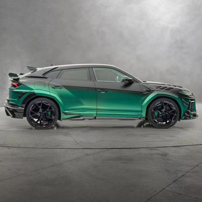 280 मिमी लेम्बोर्गिनी बॉडी किट URUS MSY स्टाइल फ्रंट एंड रियर बंपर स्पोइलर हुड किट ग्रीन
