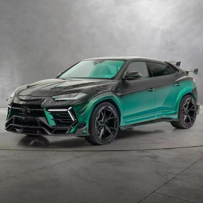 280 मिमी लेम्बोर्गिनी बॉडी किट URUS MSY स्टाइल फ्रंट एंड रियर बंपर स्पोइलर हुड किट ग्रीन