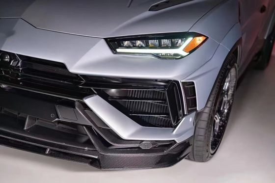 URUS कार्बन बॉडी किट Vors Style कार्बन फाइबर फ्रंट लिप डिफ्यूज़र Spoiler Widebody Kit