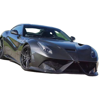 फेरारी F12 के लिए सूखी कार्बन फाइबर बॉडी किट F12 उन्नत MSY शैली फ्रंट और रियर बंपर स्पोइलर हुड