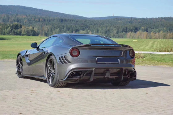 फेरारी F12 के लिए सूखी कार्बन फाइबर बॉडी किट F12 उन्नत MSY शैली फ्रंट और रियर बंपर स्पोइलर हुड