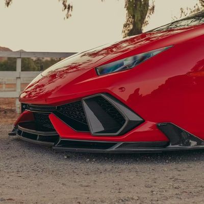 Lamborghini यूनिवर्सल वाइड बॉडी किट LP610 Huracan Evo बॉडी किट फ्रंट लिप एयर इनलेट को बदलें