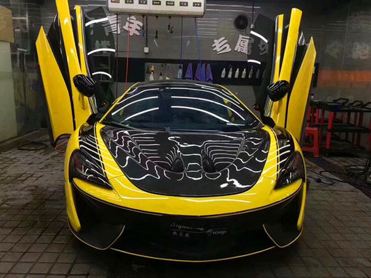 मैकलरेन 570S 540C 650S 600LT के लिए उच्च गुणवत्ता वाले कार्बन फाइबर अपग्रेड पी 1 शैली सूखी कार्बन फाइबर हुड हुड