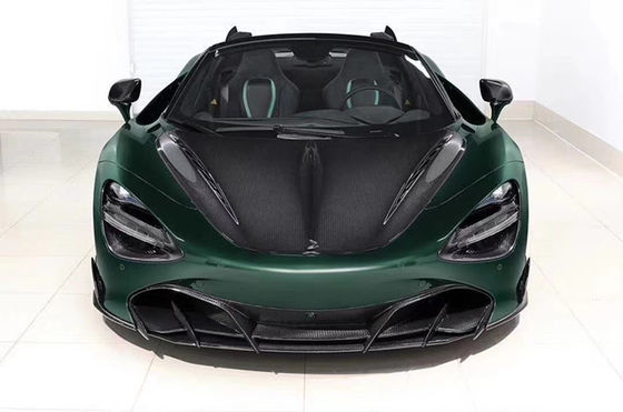 कार्बन फाइबर कार्बन फाइबर बॉडी किट के लिए मैकलेरन 720S 720 अपग्रेड TOPCAR शैली फ्रंट फावड़ा रियर डिफ्यूज़र स्पोइलर कवर