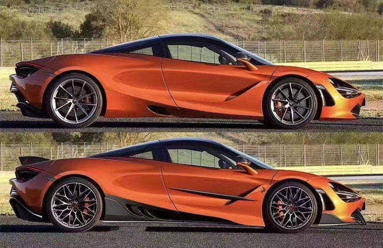 कार्बन फाइबर कार्बन फाइबर बॉडी किट के लिए मैकलेरन 720S 720 अपग्रेड TOPCAR शैली फ्रंट फावड़ा रियर डिफ्यूज़र स्पोइलर कवर
