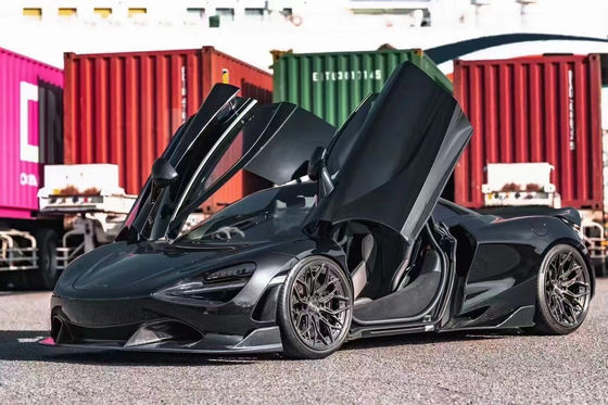 मैकलरेन 720S 720S के लिए उच्च गुणवत्ता वाले कार्बन फाइबर कार्बन फाइबर बॉडी किट कार्बन फाइबर फ्रंट फावड़ा रियर डिफ्यूज़र स्पोइलर फिन