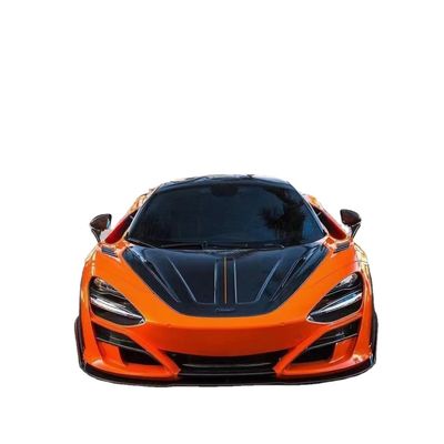 मैकलरेन 720s के लिए सूखी कार्बन फाइबर कार्बन फाइबर बॉडी किट 720s उन्नत एमएसवाई शैली फ्रंट और रियर बम्पर स्पोइलर हुड