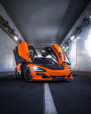मैकलरेन 720s के लिए सूखी कार्बन फाइबर कार्बन फाइबर बॉडी किट 720s उन्नत एमएसवाई शैली फ्रंट और रियर बम्पर स्पोइलर हुड