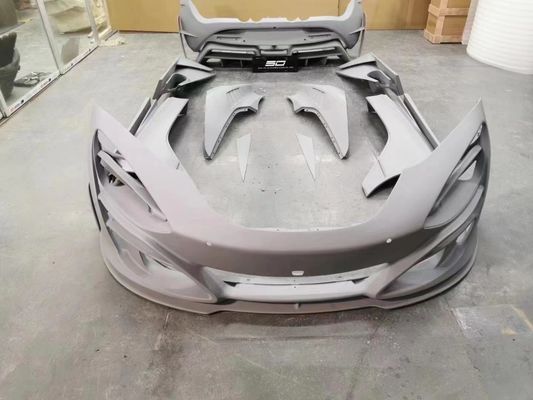 मैकलरेन 720s के लिए सूखी कार्बन फाइबर कार्बन फाइबर बॉडी किट 720s उन्नत एमएसवाई शैली फ्रंट और रियर बम्पर स्पोइलर हुड