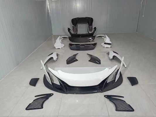 कार फ्रंट बंपर कार्बन पार्ट्स के लिए मैकलरेन Mp4 12C 625c 650S अपग्रेड करने के लिए 675LT शैली बॉडी किट