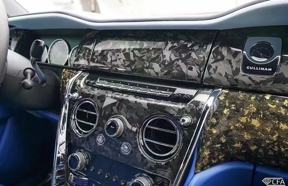 2018 Cullinan रोल्स रॉयस बॉडी किट सूखी कार्बन फाइबर इंटीरियर ट्रिम सेंटर पैनल