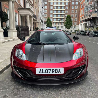 MP4 12C मैकलरेन बॉडी किट एमएसवाई स्टाइल फ्रंट रियर बम्पर स्पोइलर वाइडबॉडी किट रेड ब्लैक