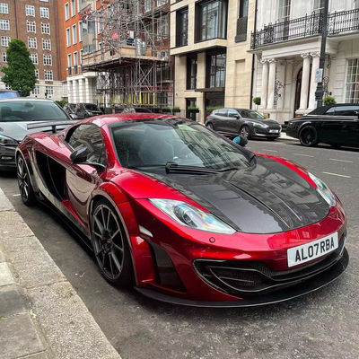 MP4 12C मैकलरेन बॉडी किट एमएसवाई स्टाइल फ्रंट रियर बम्पर स्पोइलर वाइडबॉडी किट रेड ब्लैक