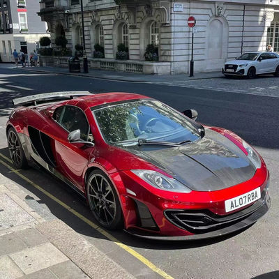 MP4 12C मैकलरेन बॉडी किट एमएसवाई स्टाइल फ्रंट रियर बम्पर स्पोइलर वाइडबॉडी किट रेड ब्लैक