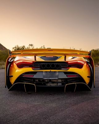 720s मैकलरेन बॉडी किट कार्बन फाइबर वाइडबॉडी ZE स्टाइल फ्रंट एंड रियर बंपर
