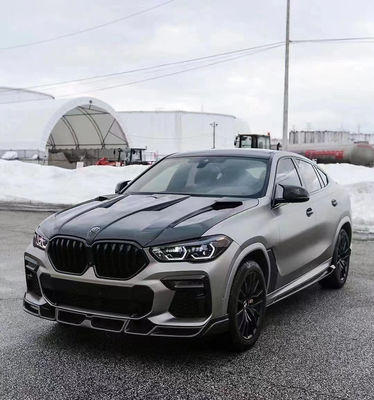 गर्म बिक्री G06 X6 कार्बन फाइबर बॉडी किट Forbmw X6 कार्बन फाइबर फ्रंट फावड़ा रियर डिफ्यूज़र स्पोइलर कवर