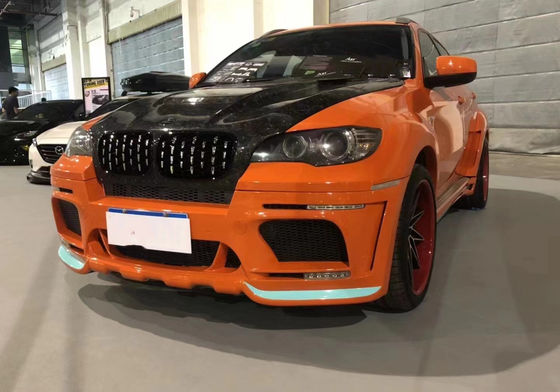 गर्म बिक्री X6 E70 E71 वाइड बॉडी किट Forbmw X6 बॉडी किट फ्रंट और रियर बम्पर स्पोइलर साइड स्कर्ट