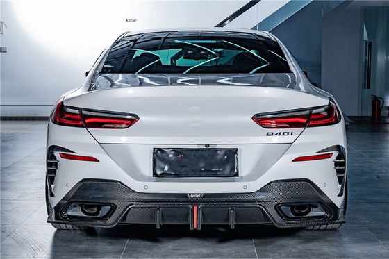 गर्म बिक्री G14 G15 G16 840i 850i कार्बन फाइबर बॉडी किट Forbmw 8 सीरीज फ्रंट फावड़ा रियर डिफ्यूज़र स्पोइलर