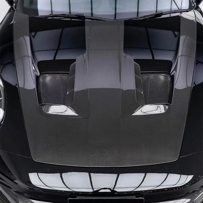 नीली पोर्श बॉडी किट 992 GT3RS स्टाइल सूखी कार्बन फाइबर हुड