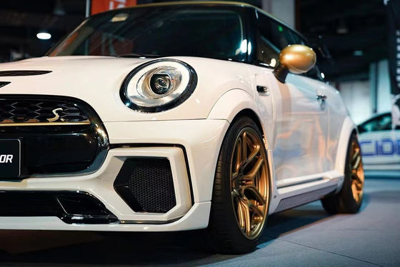 बीएमडब्ल्यू MINI कार्बन फाइबर बॉडी किट के लिए MINI अपग्रेड एएसपी स्टाइल फ्रंट और रियर बम्पर साइड स्कर्ट स्पोइलर वाइड बॉडी किट