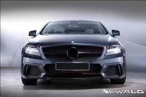 मर्सिडीज W218 CLS300 CLS350 CLS500 के लिए WALD स्टाइल बॉडी किट फ्रंट और रियर बंपर साइड स्कर्ट