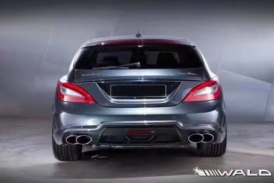 मर्सिडीज W218 CLS300 CLS350 CLS500 के लिए WALD स्टाइल बॉडी किट फ्रंट और रियर बंपर साइड स्कर्ट