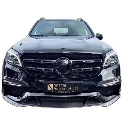 ब्रा शैली के लिए कार्बन फाइबर बॉडी किट GLS63 320 400 450 500 X166 कार्बन फाइबर बॉडी किट GLS63 फ्रंट फावड़ा रियर डिफ्यूज़र