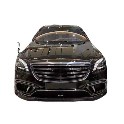 ब्रैस टाइल फ्रंट फावड़ा रियर डिफ्यूज़र मर्सिडीज-बेंज W222 AMG S63 S65 S63 S65 कार्बन फाइबर बॉडी किट के लिए