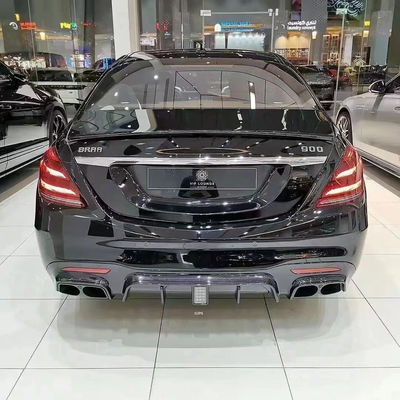 ब्रैस टाइल फ्रंट फावड़ा रियर डिफ्यूज़र मर्सिडीज-बेंज W222 AMG S63 S65 S63 S65 कार्बन फाइबर बॉडी किट के लिए