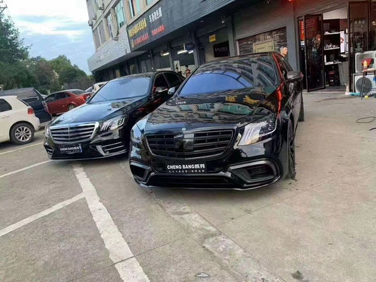 ब्रैस टाइल फ्रंट फावड़ा रियर डिफ्यूज़र मर्सिडीज-बेंज W222 AMG S63 S65 S63 S65 कार्बन फाइबर बॉडी किट के लिए